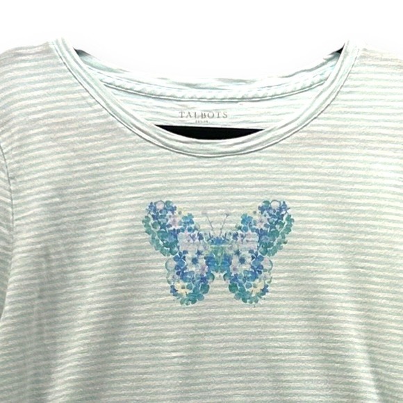 Talbots Butterfly Top Green XLP - Picture 2 of 12